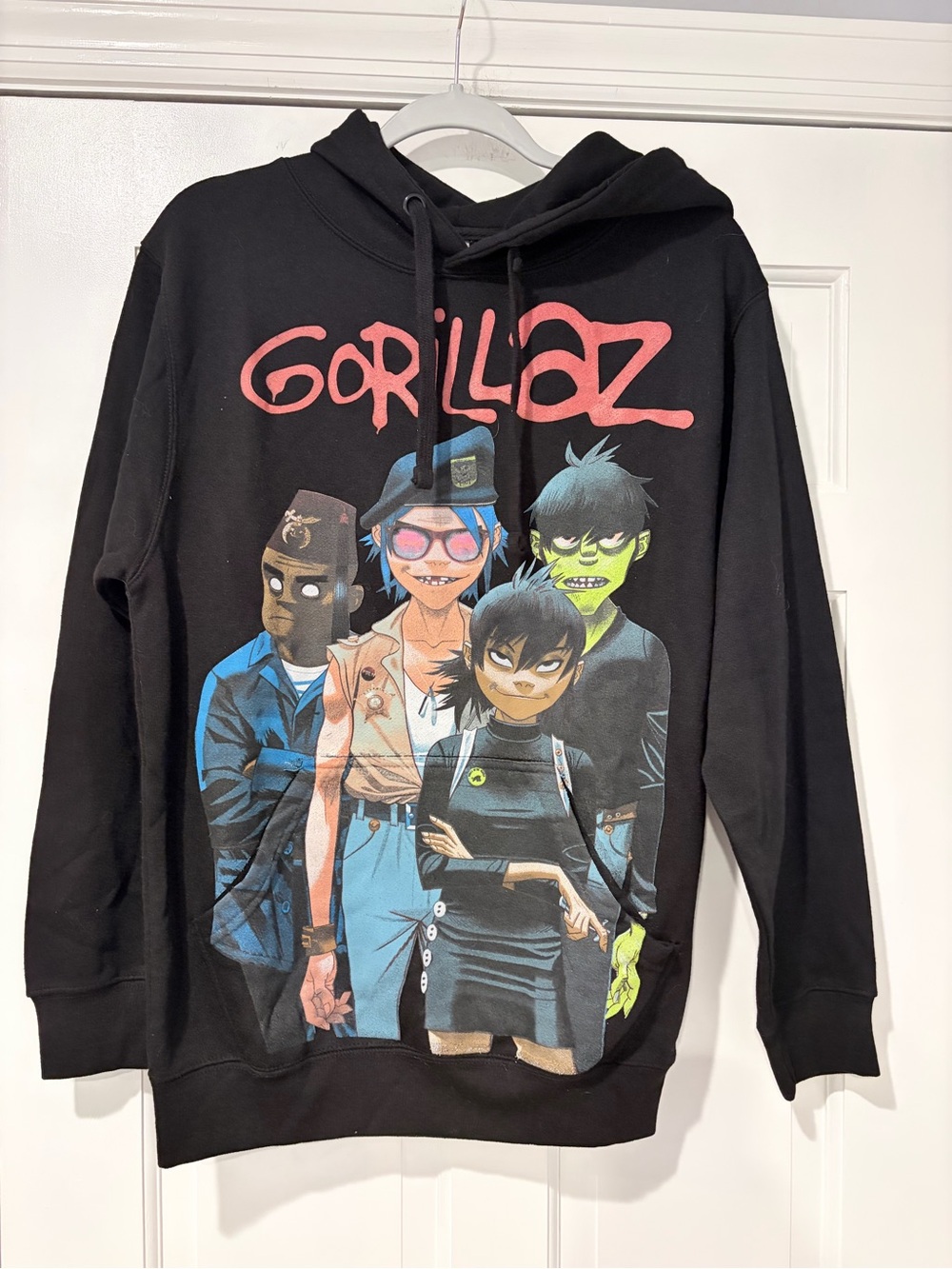 Gorillaz Graphic Hoodie Black Pullover Sweatshirt Size Small Band Merch